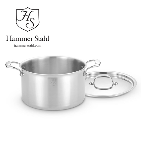 Hammer Stahl 8 Quart Stock Pot with Cover