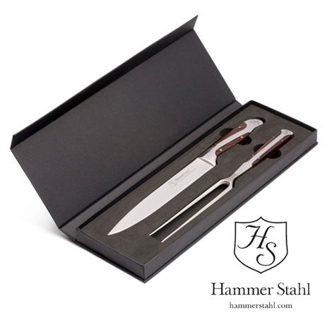 Hammer Stahl Carving Knife & Fork Set